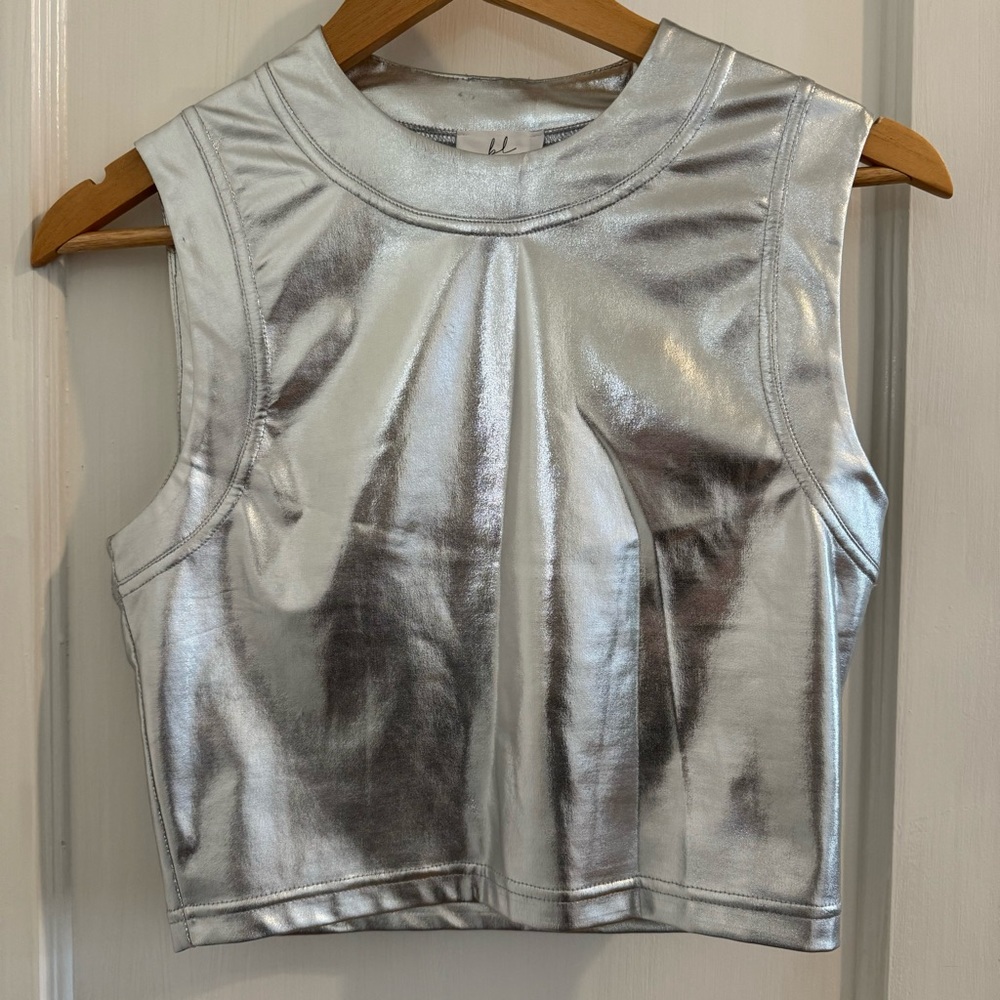 Chrome Crop Top